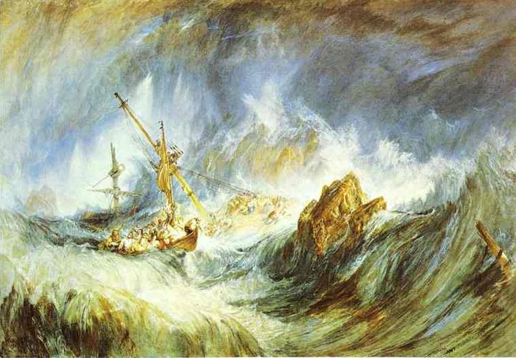 J.M.W. Turner Storm (Shipwreck) Sweden oil painting art
